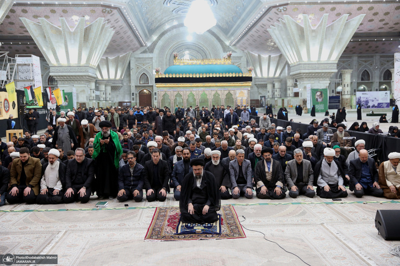 مراسم عزاداری شب شهادت حضرت زهرا(س) در حرم امام خمینی(ره) برگزار شد