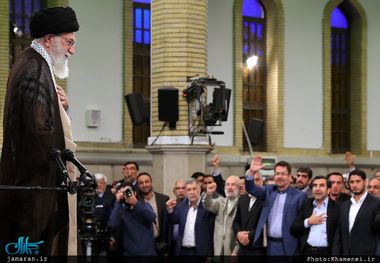 دیدار رئیس و نمایندگان مجلس شورای اسلامی با رهبر معظم انقلاب