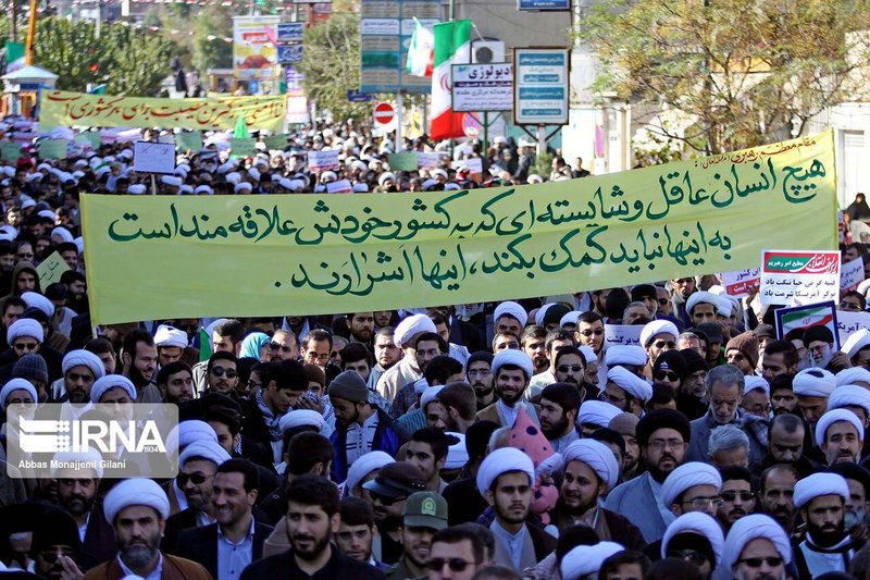 راهپیمایی مردمی در حمایت از اقتدار و امنیت کشور در شهرهای مختلف + تصاویر