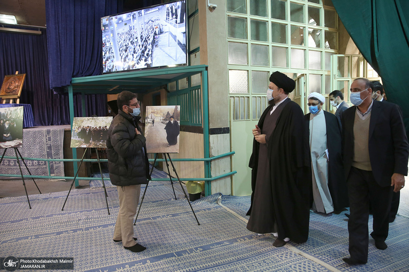 دیدار جمعی از دانش آموزان دبیرستان پسرانه علوم و معارف اسلامی شهید مطهری تهران با سید حسن خمینی