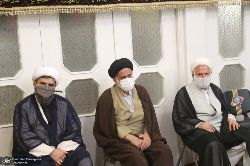 مراسم عزای روز عاشورا در بیت آیت الله العظمی فاضل لنکرانی(ره)