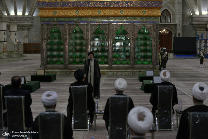 تجدیدمیثاق رئیس قوه قضائیه و مسئولان عالی قضایی با آرمان‌های حضرت امام خمینی(س)