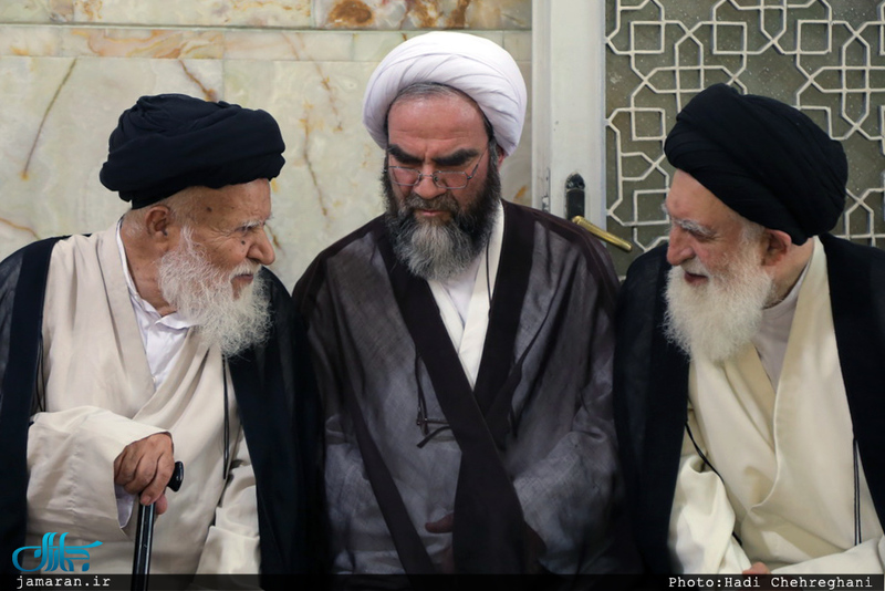  مراسم خاکسپاری پیکر مرحوم حاج سید علی صدر در قم
