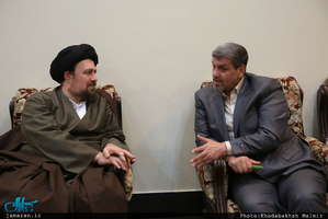 دیدار دبیر کل و اعضای حزب مردم سالاری با سید حسن خمینی