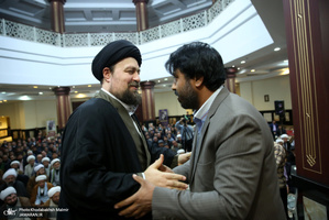 دیدار جمعی از مهاجرین افغانستانی در ایران با سید حسن خمینی