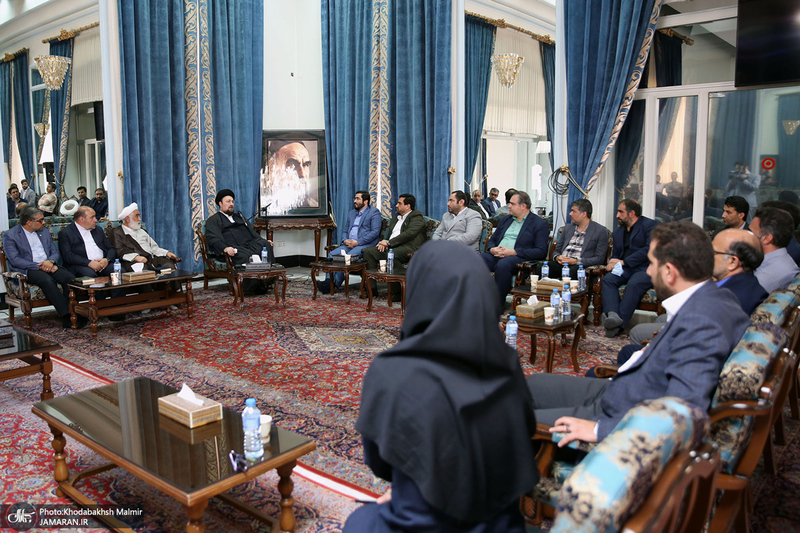 دیدار مدیر عامل و مدیران و معاونین بهشت زهرا (س) با سید حسن خمینی