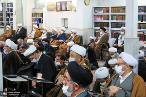 مراسم عزاداری و سوگواری ایام فاطمیه در دفتر آیت الله العظمی صانعی (ره)