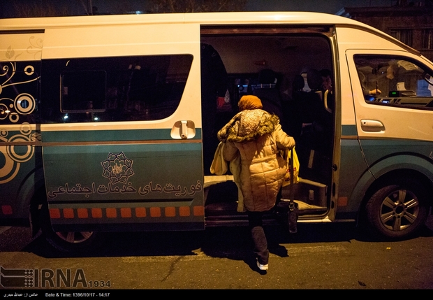 گشت‌های شهرداری تهران بیش از ۸ هزار بی‌خانمان را جذب کرد