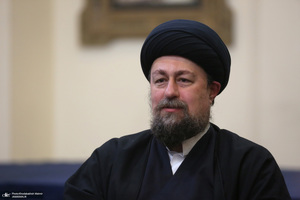 دیدار ئیس بنیاد شهید و جمعی از معانین با سید حسن خمینی