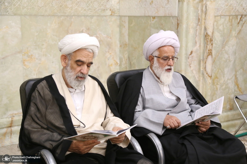 مراسم بزرگداشت همسر آیت الله جوادی آملی در مسجد اعظم قم