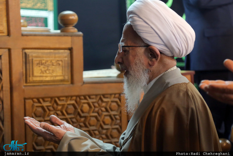 اقامه نماز عید سعید فطر به امامت آیت الله العظمی جوادی آملی در روستای احمدآباد