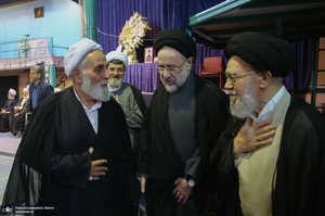 مراسم بزرگداشت آیت الله حسن صانعی (ره) در حسینیه جماران -1