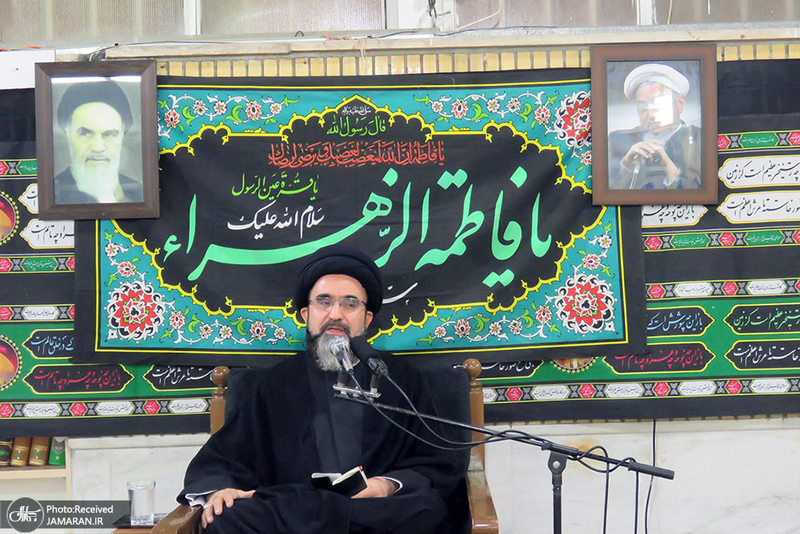 مراسم عزاداری شهادت حضرت فاطمه زهرا (س) در دفتر آیت الله العظمی صانعی  (ره)