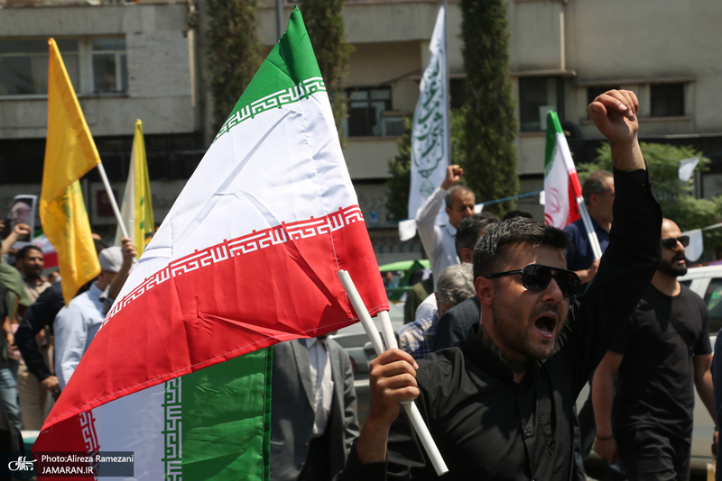 مراسم راهپیمایی اعتراضی به وقایع اخیر شهادت فرمانده هان و دانشمندان هسته ای