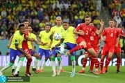 عکس و ویدیو| قطعی لحظه ای برق در بازی برزیل و سوئیس