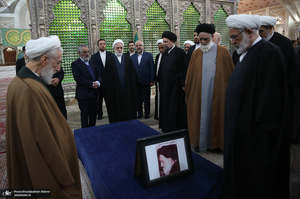 تجدید میثاق رئیس قوه قضاییه و مسئولان عالی قضایی با آرمان‌های حضرت امام (س)