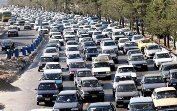 ترافیک سنگین در مسیر جنوبی آزاد راه کرج-قزوین