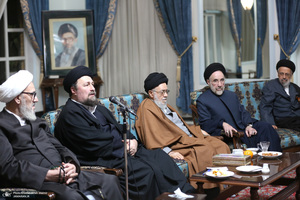 دیدار مجمع روحانیون مبارز و مجمع محققین حوزه علمیه قم با سید حسن خمینی