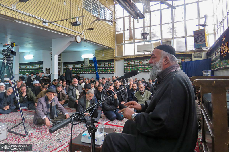 مراسم عزاداری شهادت حضرت فاطمه زهرا (س) در دفتر آیت الله العظمی صانعی (ره)