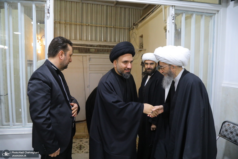 عزاداری شهادت حضرت فاطمه (س) در بیت آیت الله دوستی زنجانی‎