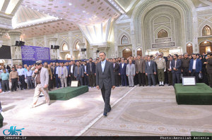 تجدید میثاق وزیر و کارکنام وزارت آموزش و پرورش با آرمان های حضرت امام(س)