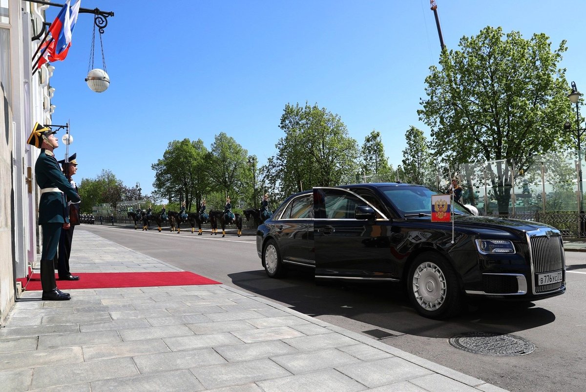 خودروی جدید پوتین در اولین روز کاری +تصاویر