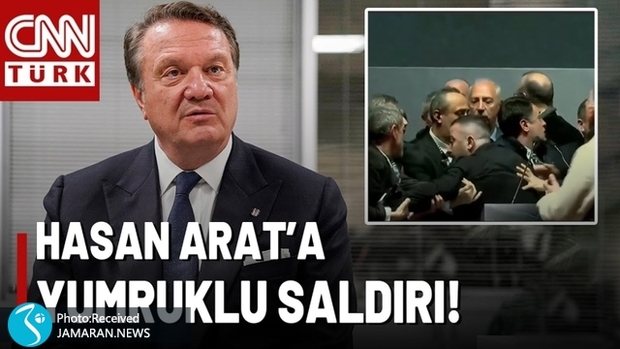 درگیری و بزن بزن عجیب در فوتبال ترکیه با مشت!+ویدیو