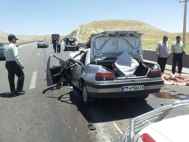 سانحه رانندگی در آزادراه همدان یک کشته و پنج مجروح برجا گذاشت