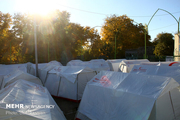 ۲۵۰۰ دستگاه  چادر به مناطق زلزله زده قطور ارسال شد