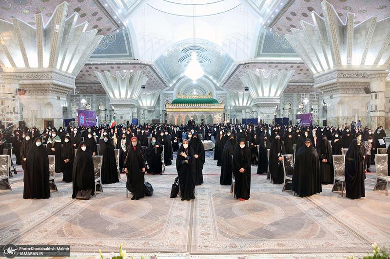 مراسم سالروز میلاد حضرت زهرا(س) و امام خمینی(ره) در حرم مطهر بنیانگذار جمهوری اسلامی ایران
