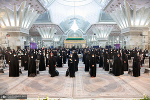 مراسم سالروز میلاد حضرت زهرا(س) و امام خمینی(ره) در حرم مطهر بنیانگذار جمهوری اسلامی ایران