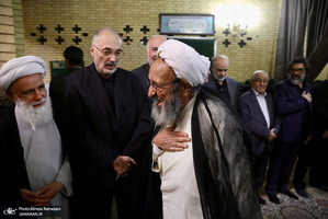 مراسم ختم همسر آیت الله سید علی سیستانی