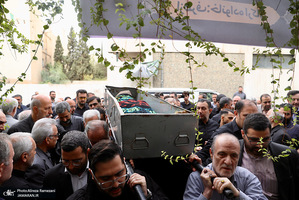 مراسم تشييع مادر غلامعلی حداد عادل