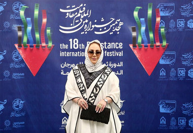 ادای احترام بهنوش بختیاری به شهدا در جشنواره «مقاومت»
