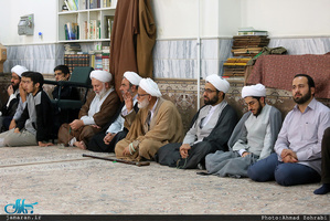 حضور سید علی خمینی در مراسم بزرگداشت ابومحمد صدیقی برادر حجت الاسلام و المسلمین کاظم صدیقی 