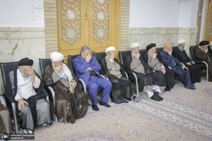 مراسم بزرگداشت آیت‌الله العظمی فیاض در حرم مطهر حضرت معصومه (س)