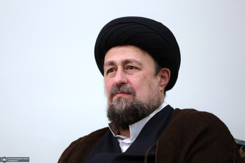 دیدار مدیر و معاونین روزنامه اطلاعات با سید حسن خمینی