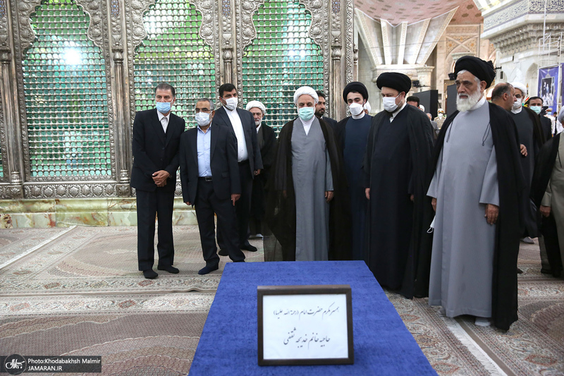 تجدید میثاق رئیس قوه قضائیه و مسئولان عالی قضایی با آرمان‌های حضرت امام خمینی (س)