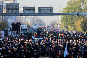 تشییع پیکرهای 110 شهید گمنام دفاع مقدس در تهران - 2