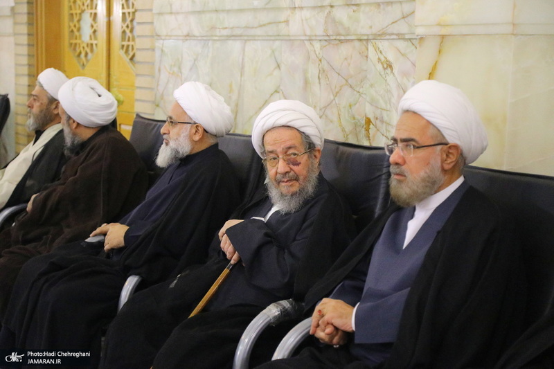 مراسم اولین سالگرد علامه حسن زاده آملی (ره) در حرم حضرت معصومه (س)‎‎