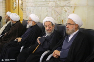 مراسم اولین سالگرد علامه حسن زاده آملی (ره) در حرم حضرت معصومه (س)‎‎