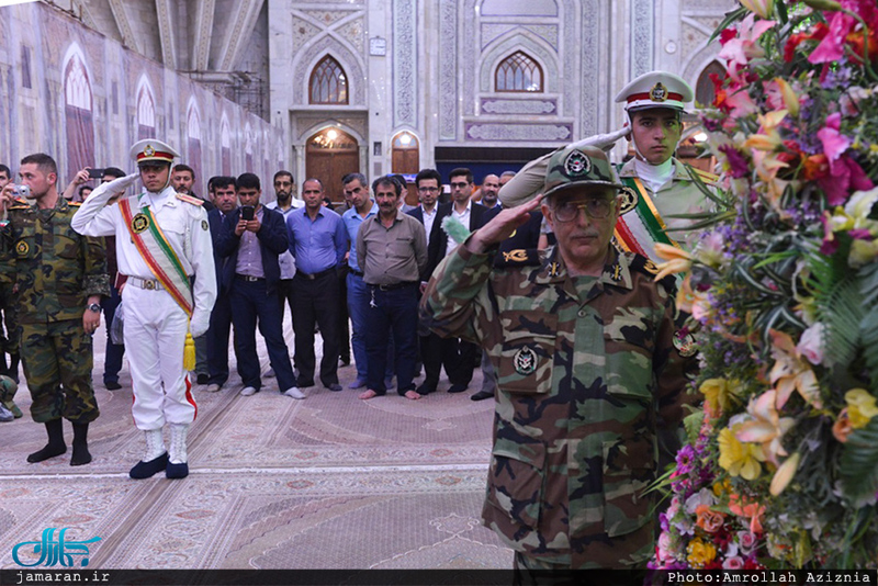 تجدید میثاق دانشجویان دانشگاهای افسری آجا‎ با آرمان های حضرت امام خمینی(س)