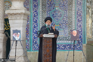 مراسم تعویض پرچم حرم حضرت معصومه (س) در شب اول ماه محرم‎‎