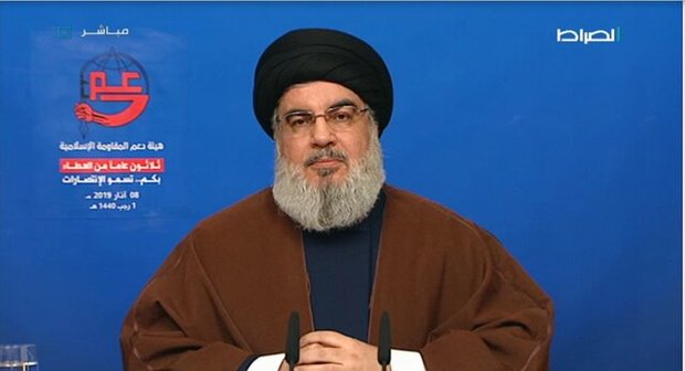 نصرالله: تحریم‌های آمریکا بر ما و متحدان ما مانند ایران و سوریه افزایش می‌یابد