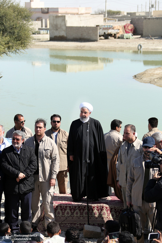 بازدید رئیس جمهور از مناطق سیلزده استان سیستان و بلوچستان