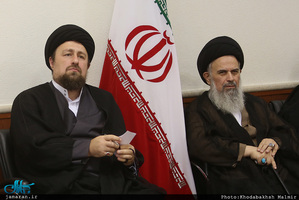 دیدار جمعی از روحانیون  با سید حسن خمینی 