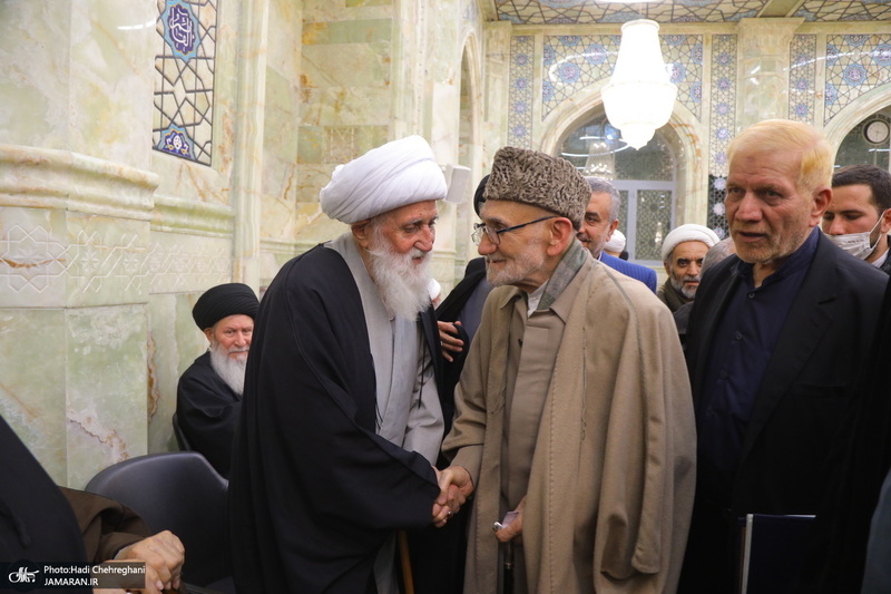 مراسم ترحیم و بزرگداشت آیت الله سید محمدعلی شیرازی در مسجد اعظم قم