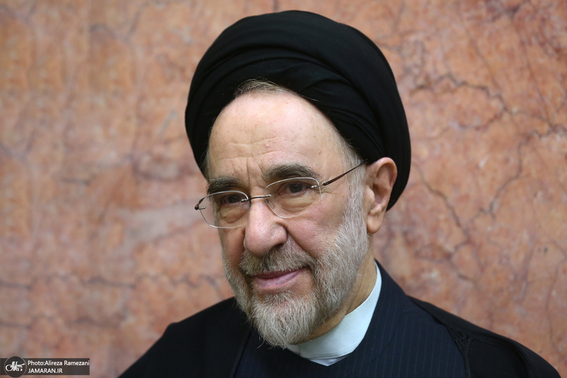 مراسم ختم مادر همسر دکتر هادی خانیکی - سید محمد خاتمی