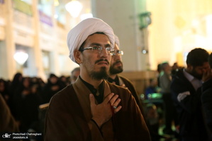 مراسم عزاداری شب شهادت امام موسی کاظم(ع) در حرم کریمه اهل بیت(س)