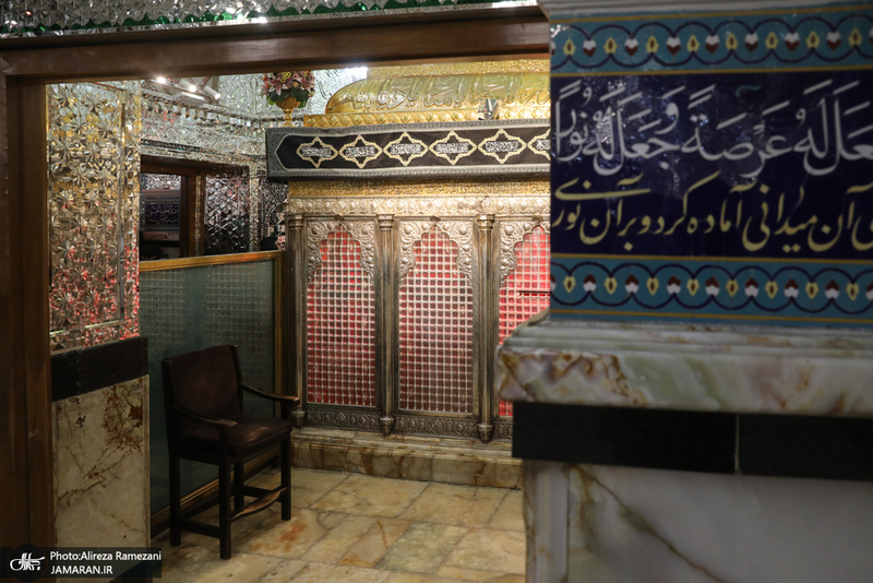 غباروبی ضریح مطهر حضرت عبدالعظیم حسنی (ع) و امام زاده حمزه (ع)